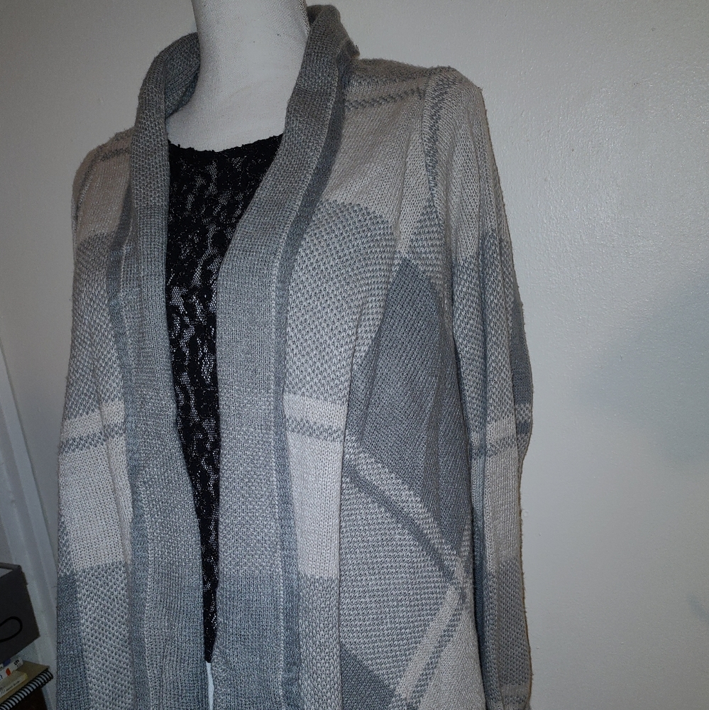 Gray Check Sweater - Picture 2 of 3